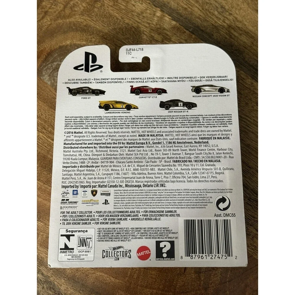 Hot Wheels Gran Turismo Corvette C7.R Red 1:64 Diecast Car 2/5 New Card